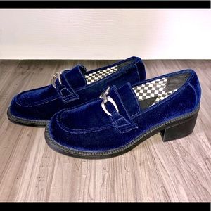 PLANET save it! | blue velvet | loafers